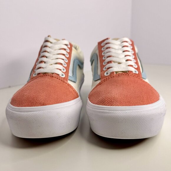 Women's 9.5 Vans Old Skool‎ Platform Multicolor Twill Pastel Sneaker Shoes - Picture 10 of 11